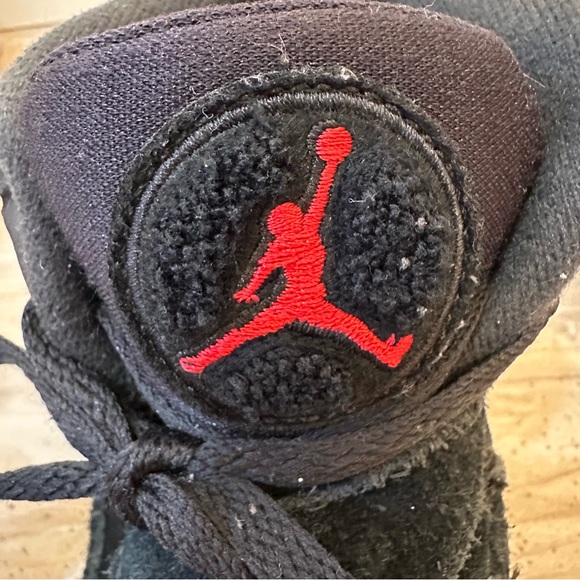 Nike Air Jordan 8 VIII Retro Bred Black Red GS‎ Size 7y Sneakers 305368-022 - Picture 7 of 16